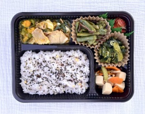 豚肉とかぼちゃの甘辛煮定食